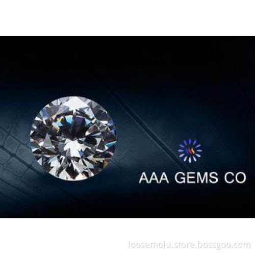 Eight Hearts And Eight Arrows Round Moissanite Colorless 5m